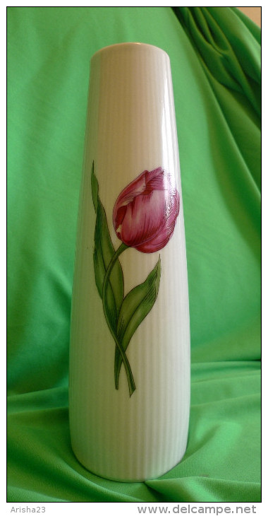 Vintage Germany SELTMANN WEIDEN Bavaria MONIKA VASE W. Tulip Floral Pattern - Seltmann-Weiden (DEU)