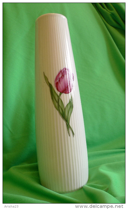 Vintage Germany SELTMANN WEIDEN Bavaria MONIKA VASE W. Tulip Floral Pattern - Seltmann-Weiden (DEU)