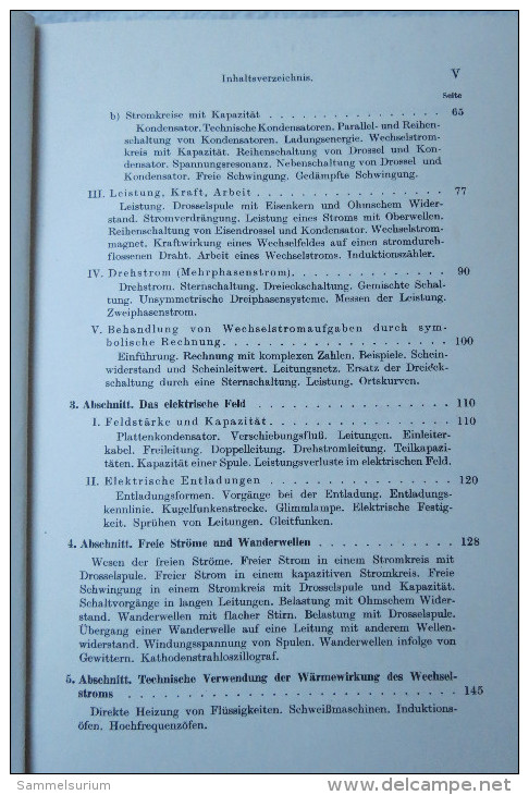 Prof. Dipl.-Ing. G. Haberland "Magnetismus Und Wechselstromtechnik" II. Elektrotechnische Lehrbücher, Von 1939 - Technical