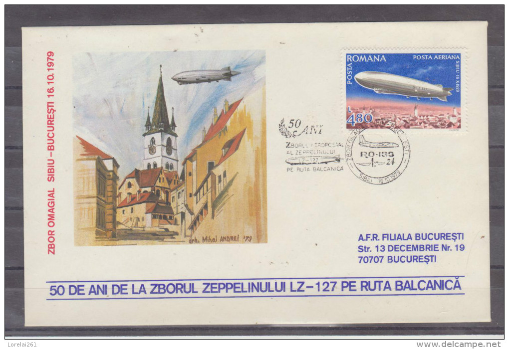 1981 -   Vols Zeppelins  LS 127   Rute Des Balkans  Oblitération Spéciale - Cartas & Documentos