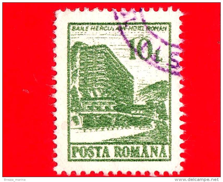 ROMANIA - 1991 - Alberghi - Hotel Roman, Baile Herculane - 10 L - Gebraucht