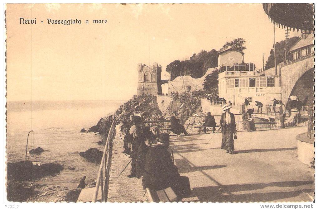 AK 961  Nervi - Passeggiata A Mare Um 1910-20 - Genova (Genoa)