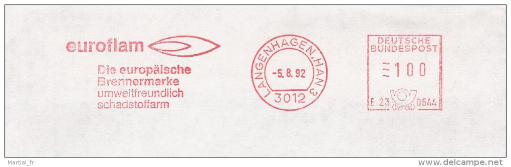 EMA ALLEMAGNE DEUTSCHLAND GERMANY GAZ GAS ENERGIE ENERGY CHALEUR WARME BRULEUR BRENNER EUROFLAM SCHADSTOFF MONOXYDE - Gaz