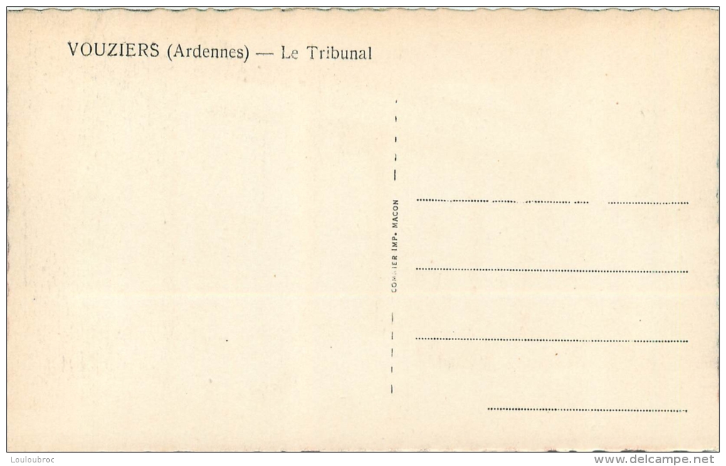 VOUZIERS  LE TRIBUNAL - Vouziers