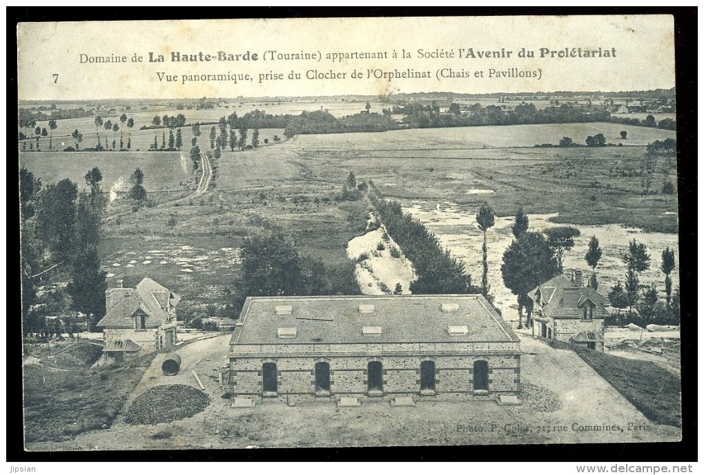 Cpa  Du 37 Domaine De La Haute Barde à L´ Avenir Du Prolétariat Vue Panoramique Prise Du Clocher  Tris14 - Beaumont-la-Ronce