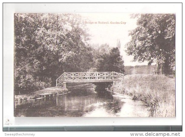 Bridge At Radwell.River Ivel Garden City LETCHWORTH Herts UNUSED - Hertfordshire