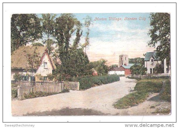 Norton Village Letchworth Hertfordshire Postcard USED 1904 NEW CROSS SE LONDON - Hertfordshire