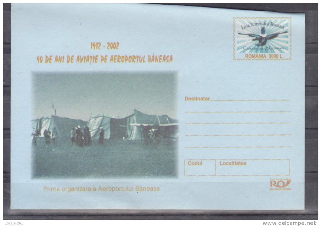 CARTE POSTALA -  40 ANI DE AVIATIE PE AERODROMUL BANEASA - Cartas & Documentos