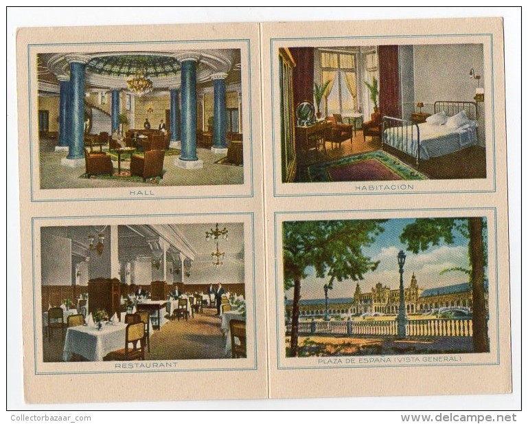 Majestic Hotel Sevilla Publicitaria Tarjeta Postal Postcard Ca 1920 Original Postcard Cpa Ak (W4_186) - Hoteles & Restaurantes