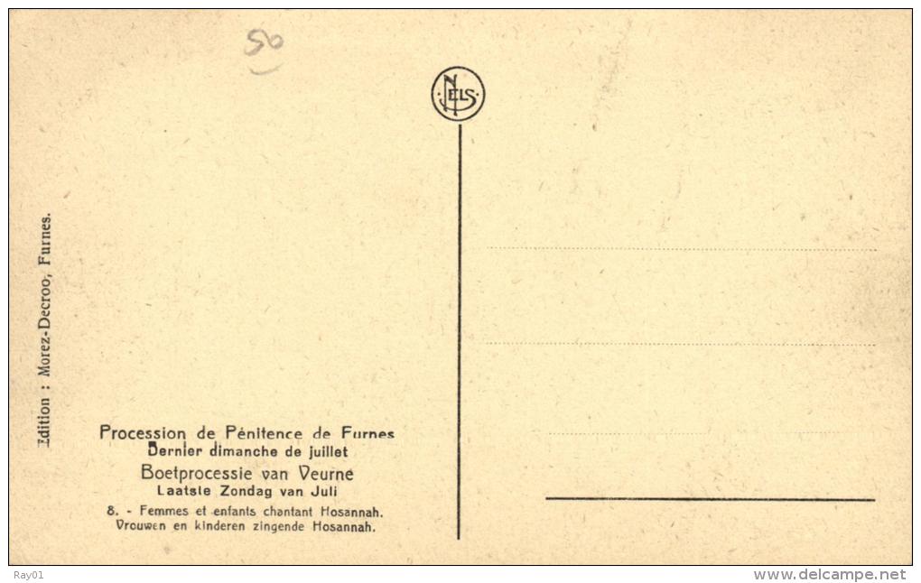 BELGIQUE - FLANDRE OCCIDENTALE - Procession de Furnes - Boetprocessie van Veurne (10 cartes toutes scannées recto verso)