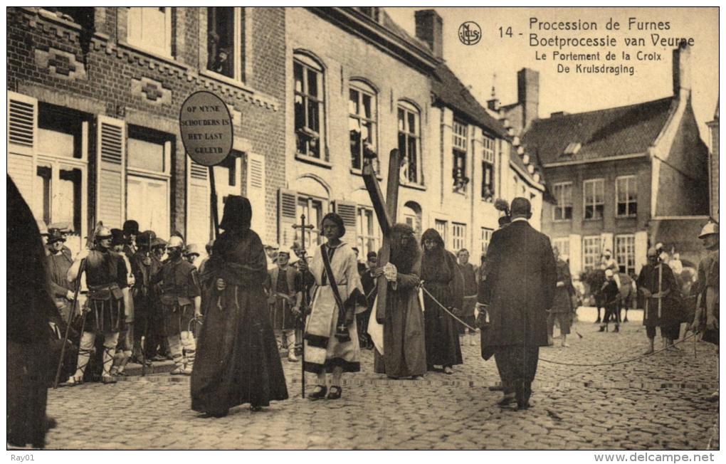 BELGIQUE - FLANDRE OCCIDENTALE - Procession de Furnes - Boetprocessie van Veurne (10 cartes toutes scannées recto verso)