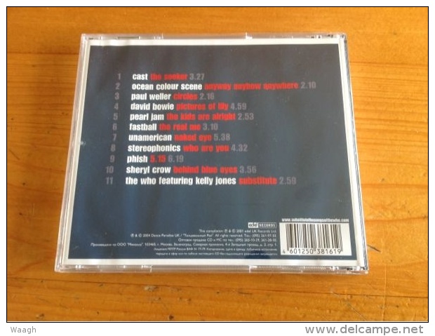 "Substitute - The Songs Of The WHO" CD RUSSIAN Press (BOWIE, STEREOPHONICS....) - Rock