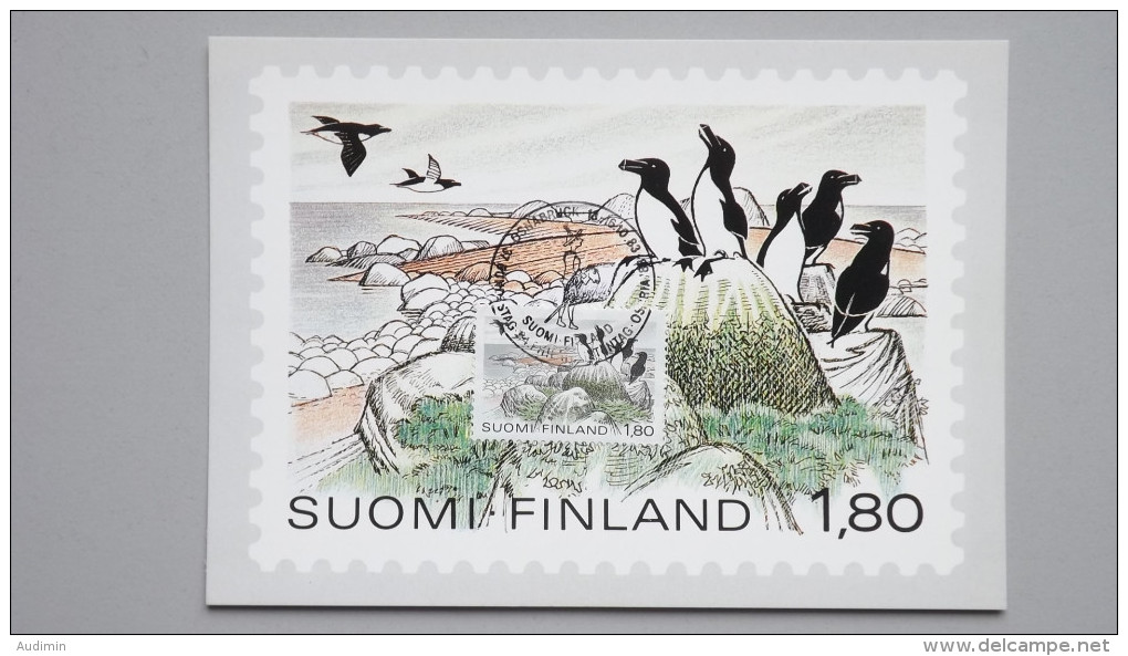 Finnland 920y Yt 884 Fa 922 Maximumkarte MK/CM, SST OSNABRÜCK '83, Tordalken Im Nationalpark Östl. Finnischer Meerbusen - Maximum Cards & Covers