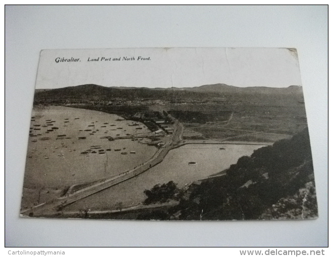 GIBILTERRA GIBRALTAR Land Port And North Front Piccolo Formato - Gibilterra
