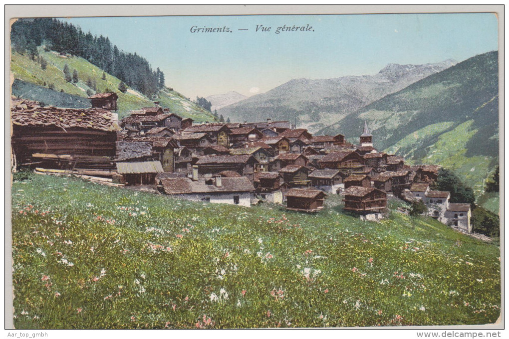 VS GRIMENTZ 1907-IX-1 Oberwald Glacier Du Rhône Photoglob ZH #5504 - Grimentz