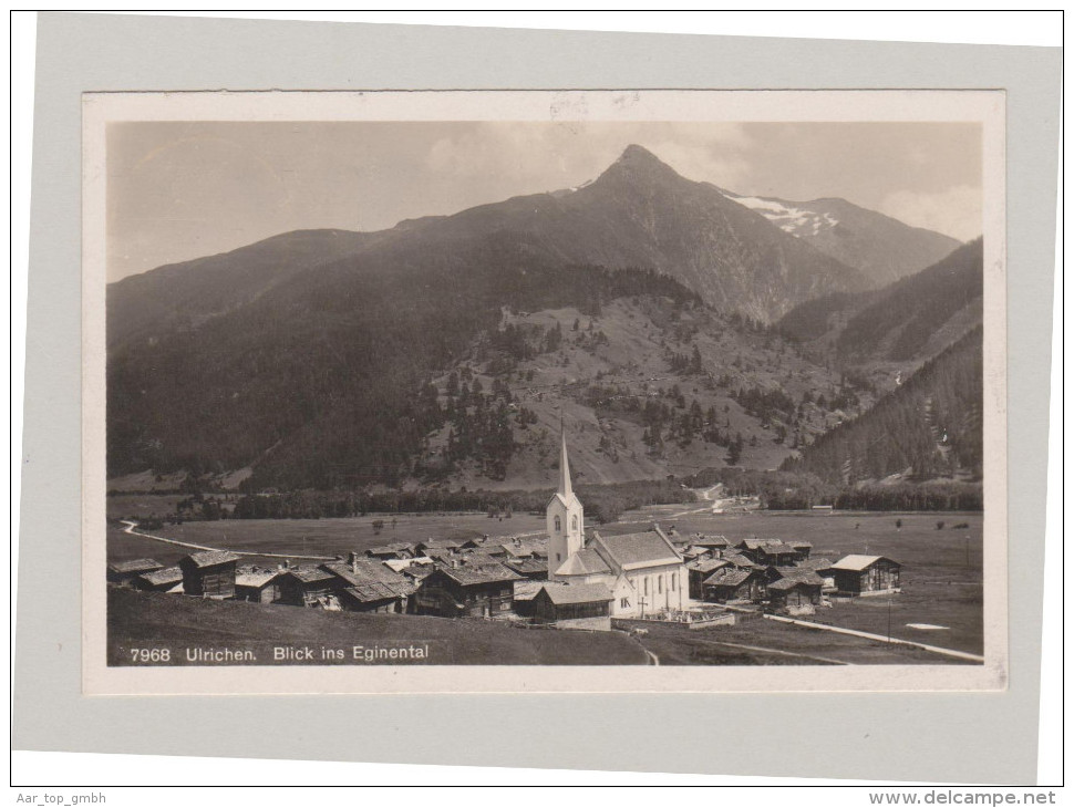 VS ULRICHEN 1926-VIII-13 Ulrichen Blick Ins Eginental Phototypie Montreux#7968 - Ulrichen