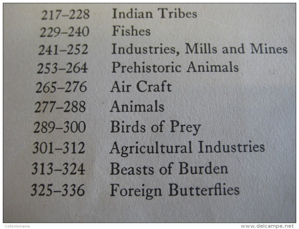 336 different in 1 album printed 1915 MARKSTEIN dogs , aviation, dinos, cows races, chickensTHE PICTURE BOOK OF WISDOM