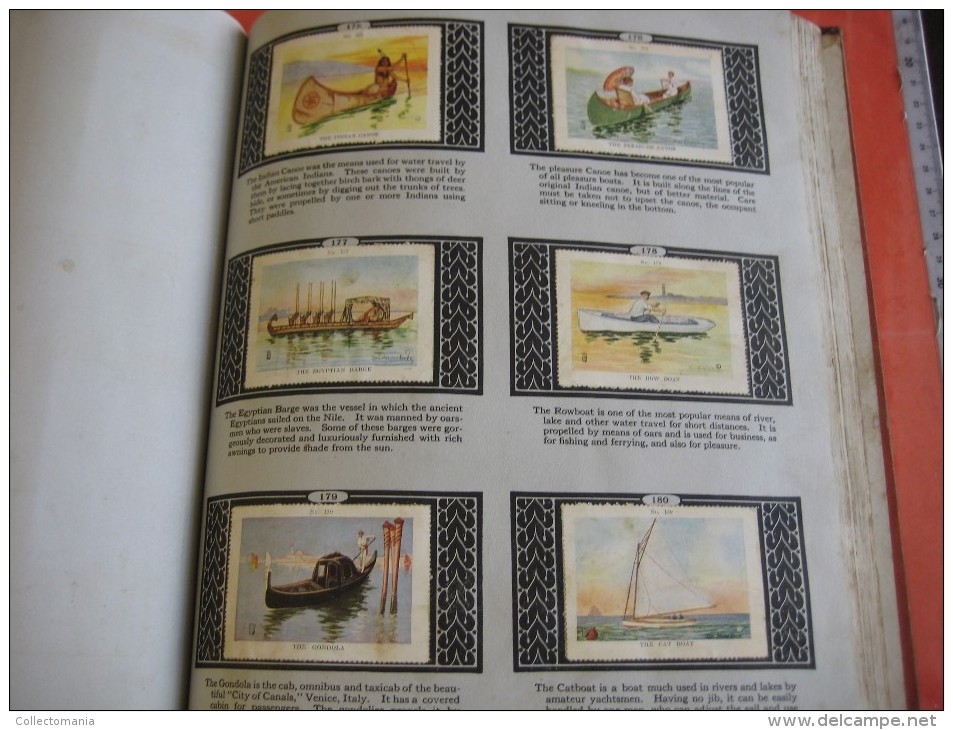 336 different in 1 album printed 1915 MARKSTEIN dogs , aviation, dinos, cows races, chickensTHE PICTURE BOOK OF WISDOM