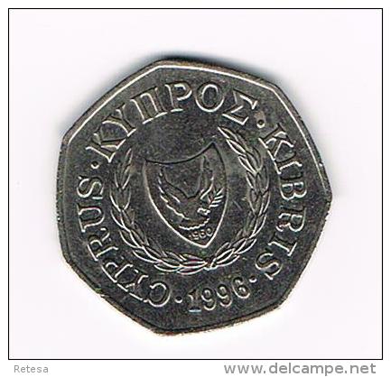 ° CYPRUS  50 CENTS   1996 - Zypern