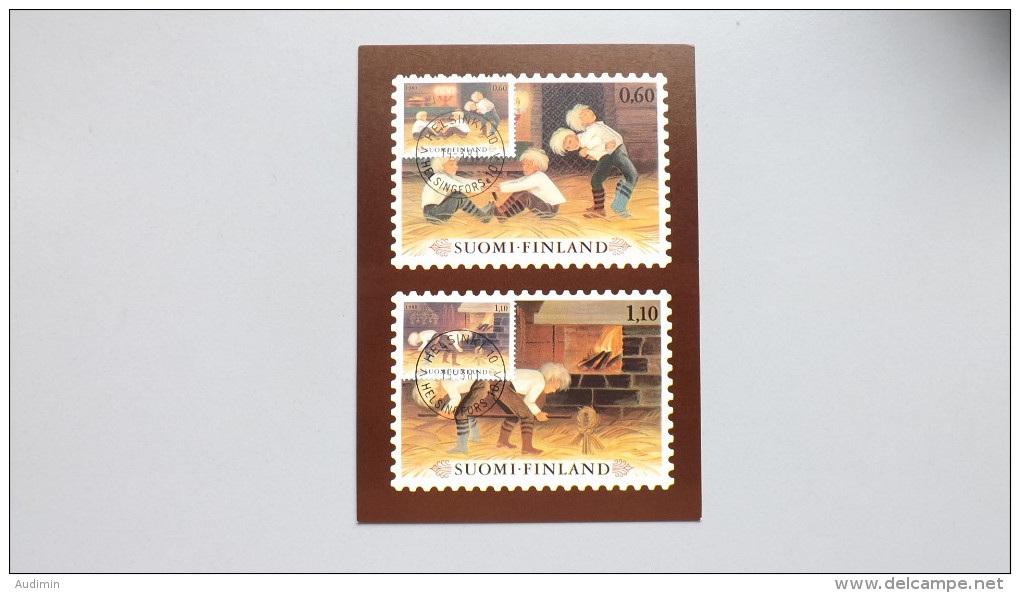 Finnland 874/5 Yt 838/9, SG 909/0 Fa 876/7  Maximumkarte MK/CM, TS 19.3.1981, Weihnachten - Maximum Cards & Covers