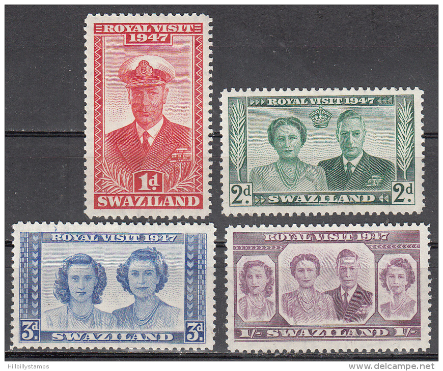 Swaziland    Scott No. 44-47   Mnh    Year  1947 - Swaziland (1968-...)