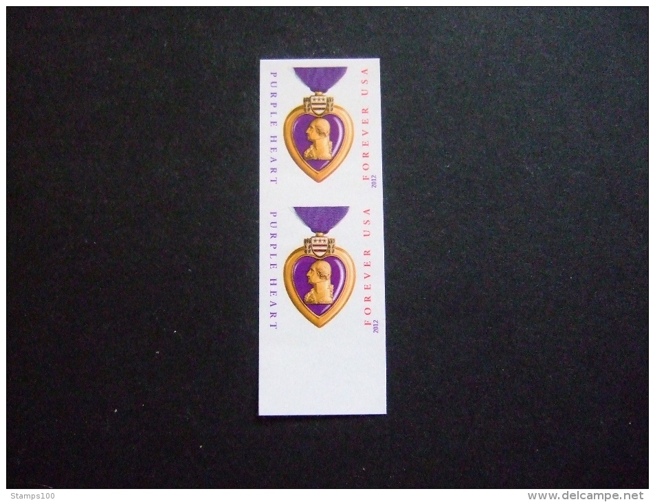 USA   2012   PURPLE HEART    NO DIE CUT    MNH**  (054900-500) - Nuevos