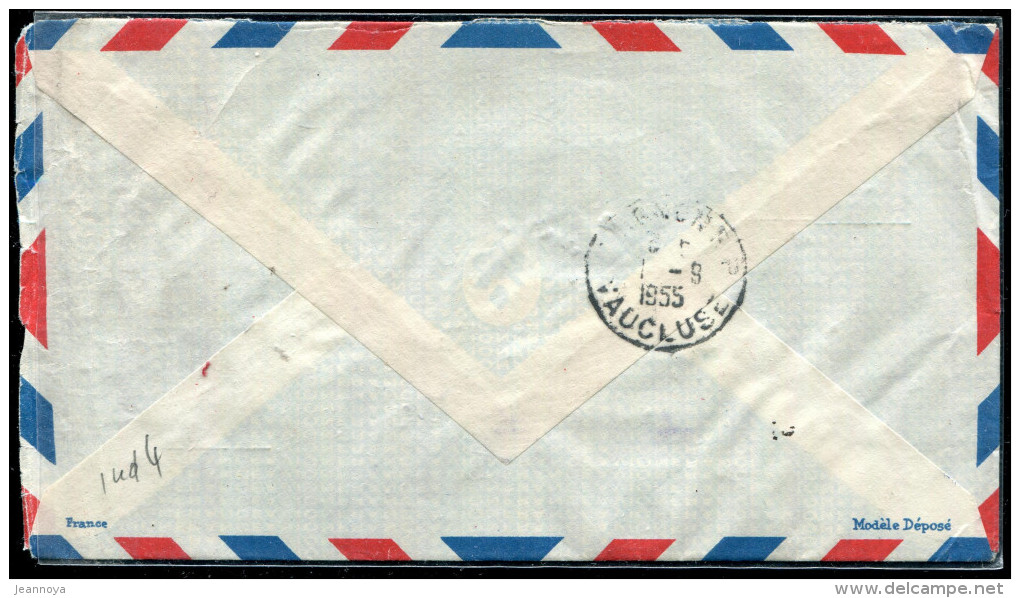 NOUVELLE CALÉDONIE - N° 276 (2) + 277 / LR AVION DE NOUMEA LE 19/8/1955 , POUR LA FRANCE - TB - Storia Postale