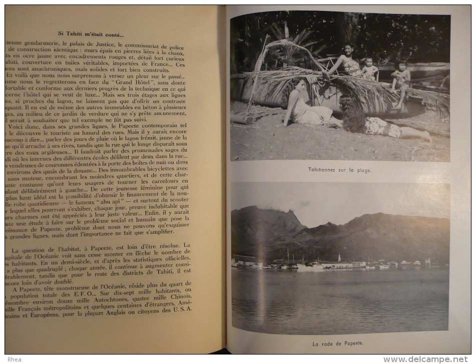 TAHITI - Si Tahiti M'était Conté De A. Et C. HOLLANDE - 55 PHOTOGRAPHIES - Voyages