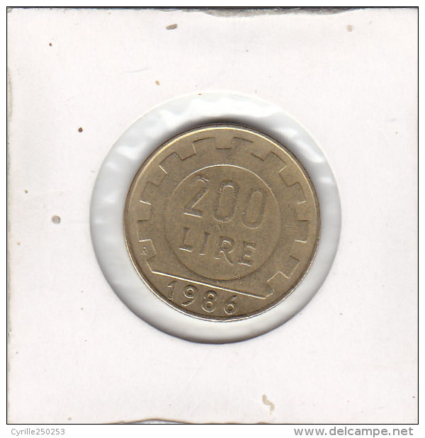 200 LIRE 1986 R - 200 Lire