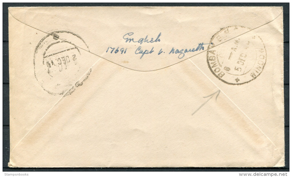 O.A.S. Censor Cover -  The Central Bank Of India, Bombay - 1936-47 King George VI