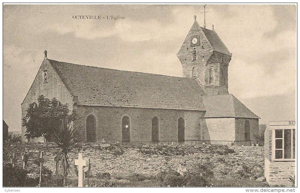 OCTEVILLE - L'Eglise Et Son Cimetière - Octeville