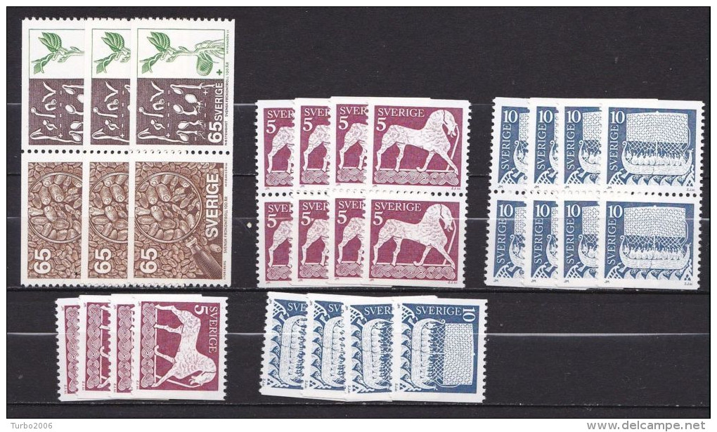 SWEDEN Duplicated MNH Pairs And Singles As Shown On Scan - Ohne Zuordnung