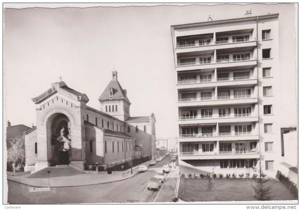 LYON,église SAINT AUGUSTIN,construite En 1913,style Des églises Méditéreennes,édition La Cigogne,photo Véritable - Lyon 4