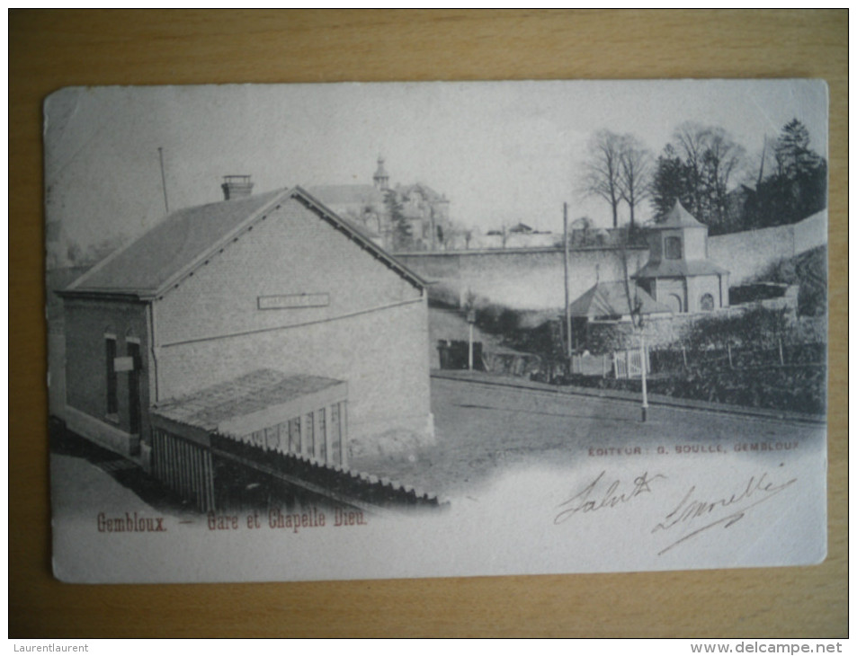 GEMBLOUX _ Gare Et Chapelle Dieu  1902 - Gembloux