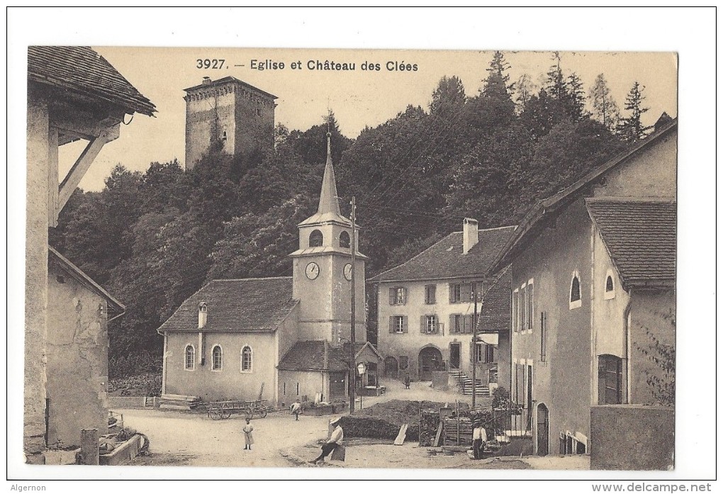 9692 -  Eglise Et Château Des Clées - Les Clées