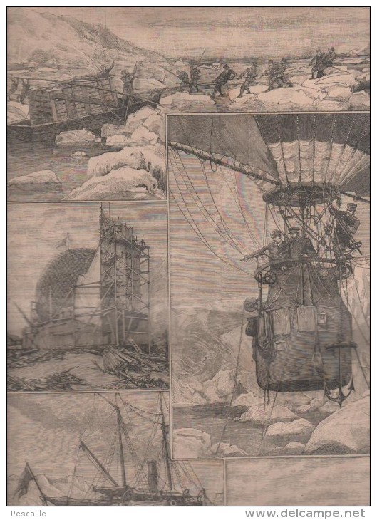 LE PETIT PARISIEN 08 08 1897 - FARANDOLE PROVENCE - AEROSTAT POLE NORD EXPEDITION ANDREE - Le Petit Parisien