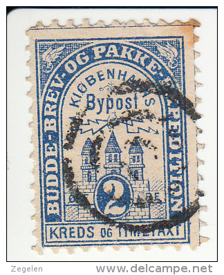 Denemarken Lokale Post Kopenhagen DAKA-cataloog 12a 10.00 DKK - Local Post Stamps