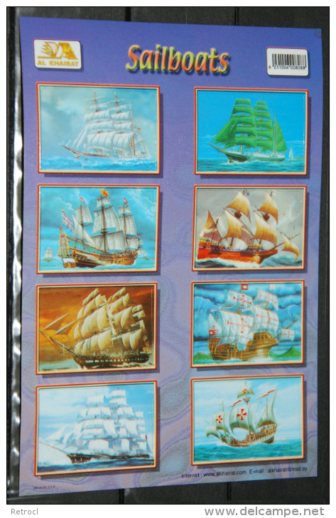 Sticker Autocollant Sailboats - Sonstige & Ohne Zuordnung