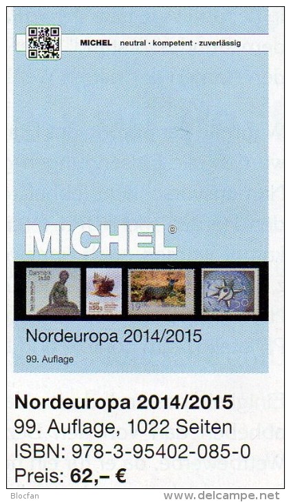 MICHEL Nord-Europa 2014/2015 Katalog Neu 62€ Band 5 Nordeuropa Stamp Danmark Eesti Soumi FL Latvia Litauen Norge Sverige - Altri & Non Classificati