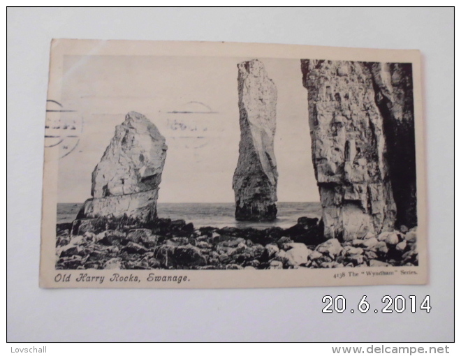 Swanage. - Old Harry Rocks. (24 - 3 - 1913) - Swanage