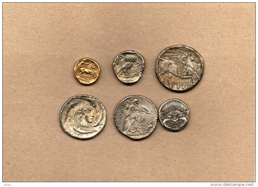 6 Pièces En Métal Collection BP   "Trésor Des Monnaies Antiques" - Other & Unclassified