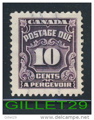 CANADA STAMPS - POSTAGE DUE - À PERCEVOIR - SCOTT No J20 - 1935 - 0.10 CENTS - USED - - Postage Due