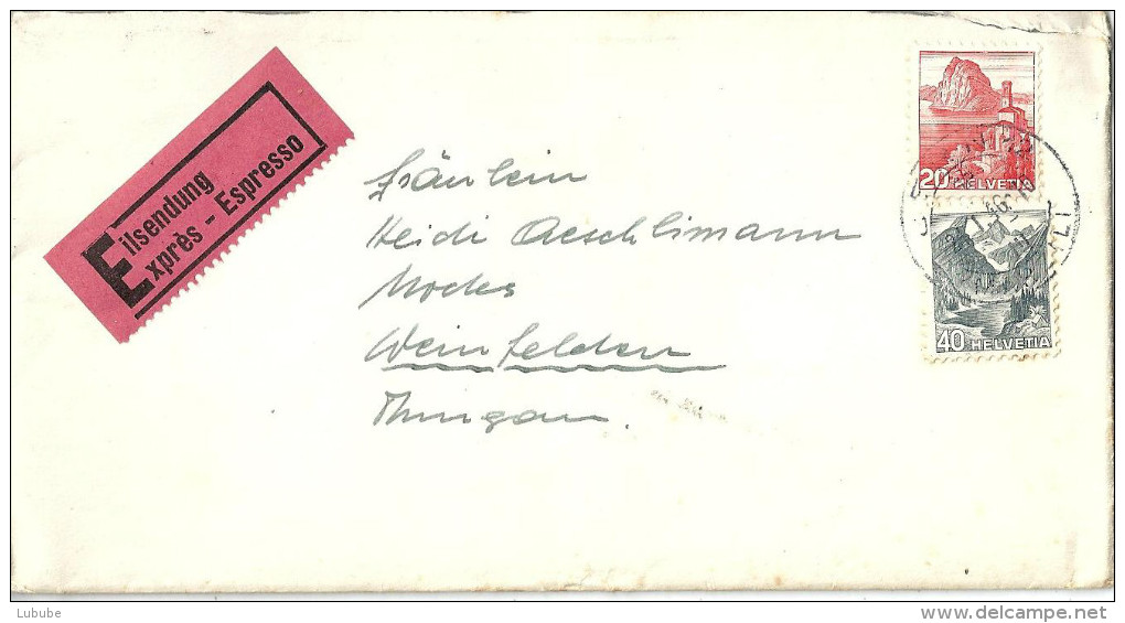 Express Brief  Bern - Weinfelden           1946 - Briefe U. Dokumente