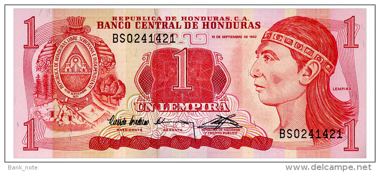 HONDURAS 1 LEMPIRA 1992 Pick 71 Unc - Honduras