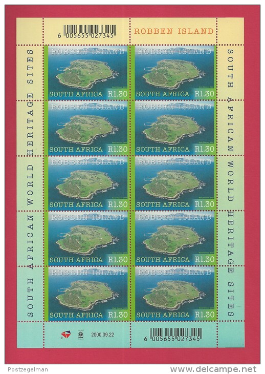 SOUTH AFRICA,  2000 ,   3 X Full Sheet  Of 10 Stamps , World Heritage Sites, Sa1286-1288, F-3814 - Ongebruikt