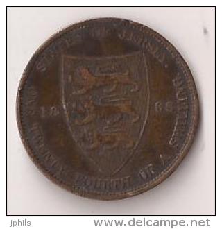 STATES OF JERSEY 1888 ONE TWENTY FOURTH OF A SHILLING  VICTORIA - Jersey