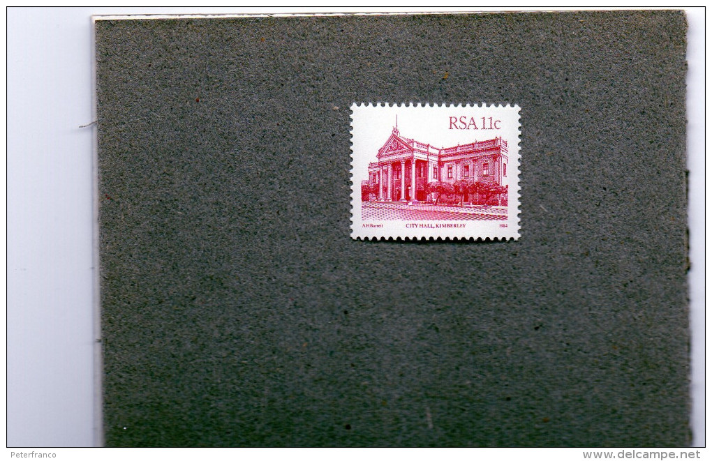 1984 Sud Africa - City Hall Kimberley - Unused Stamps