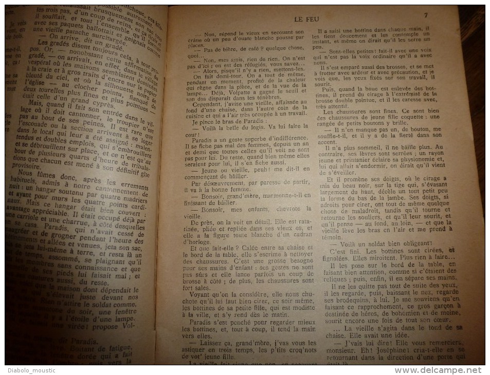 LE FEU  (Journal d'une Escouade ..pendant la guerre 1914-1918)  par Henri Barbusse tome II