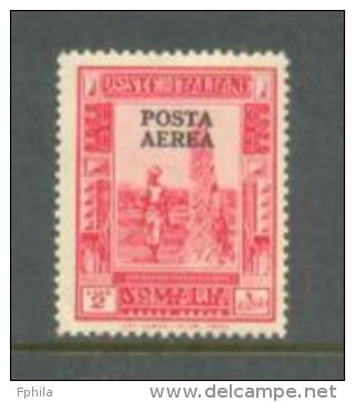 1936 SOMALIA (ITALIAN) 2L. POSTA AEREA OVERPRINTED - AIRMAIL MICHEL: 183C II MNH ** - Somalia