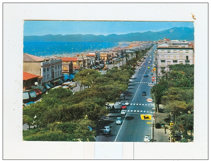 VIAREGGIO,Viali-1966-Benzina AGIP-ESSO-MOBIL-GULF-SHELL-!!!!!!!!!!!!!! - Lucca